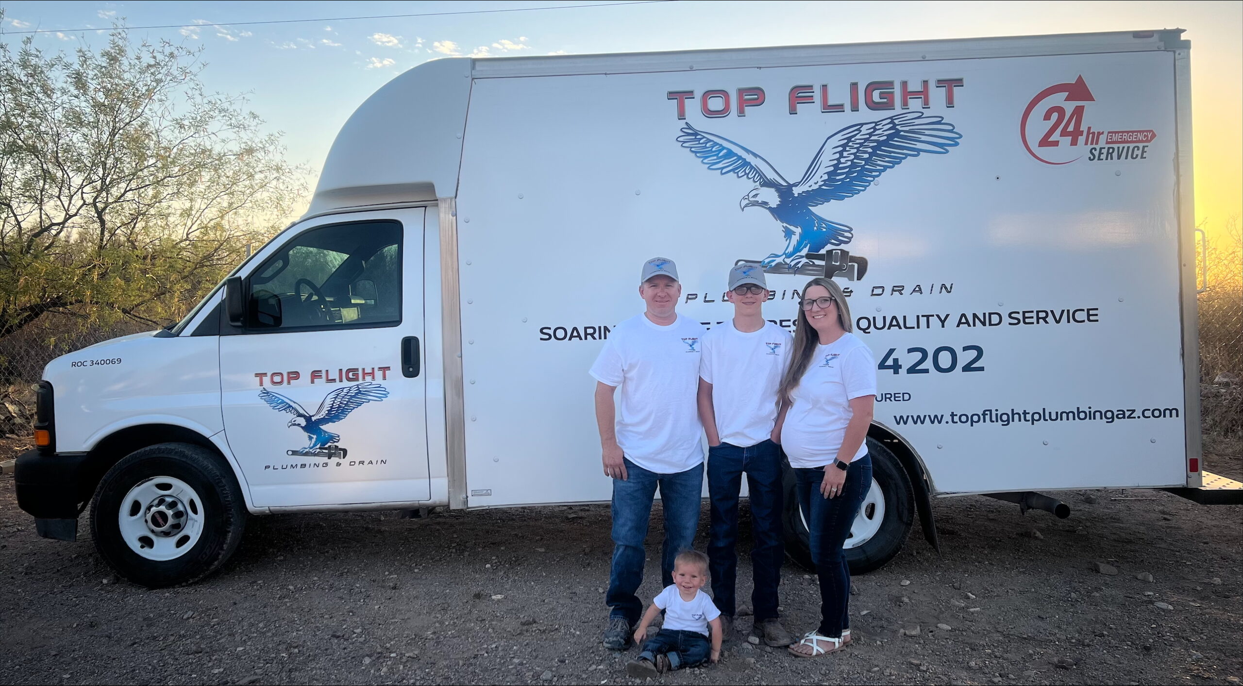 Top Flight truck Top Flight Tuck and staff
